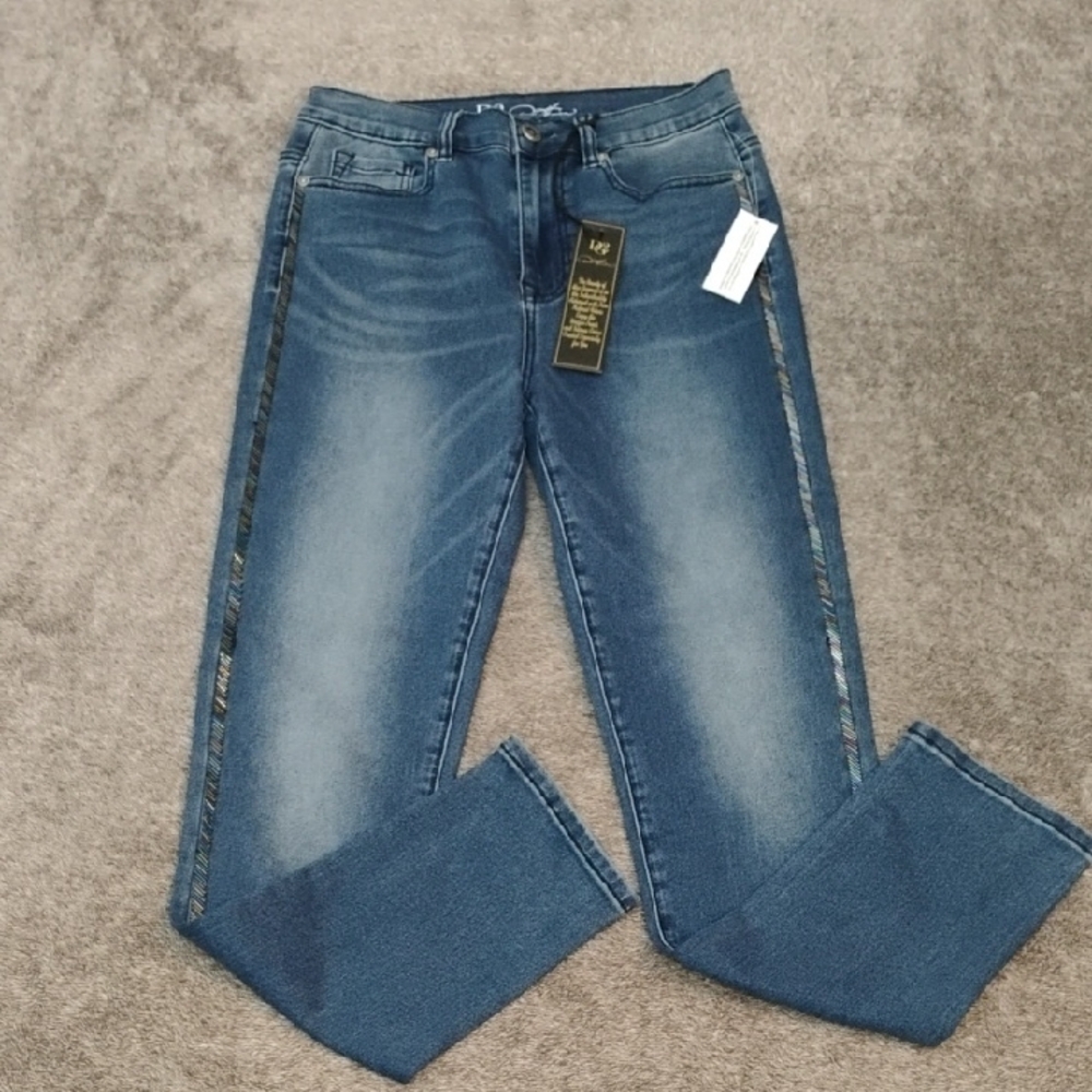 DG2 Diane Gilman NWT Iridescent Beaded Jeans 4T